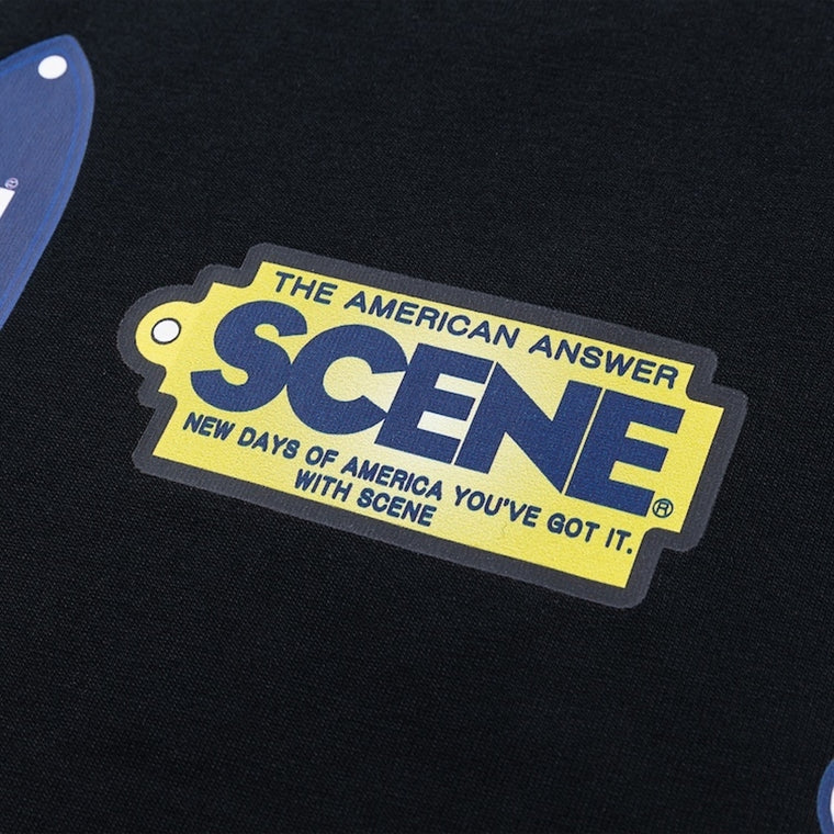 SCENE BY ICE FIRE KEYCHAIN BLIND BOX TEE // BLACK-BLACK