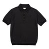 HONOR THE GIFT KNIT POLO SHIRT-BLACK