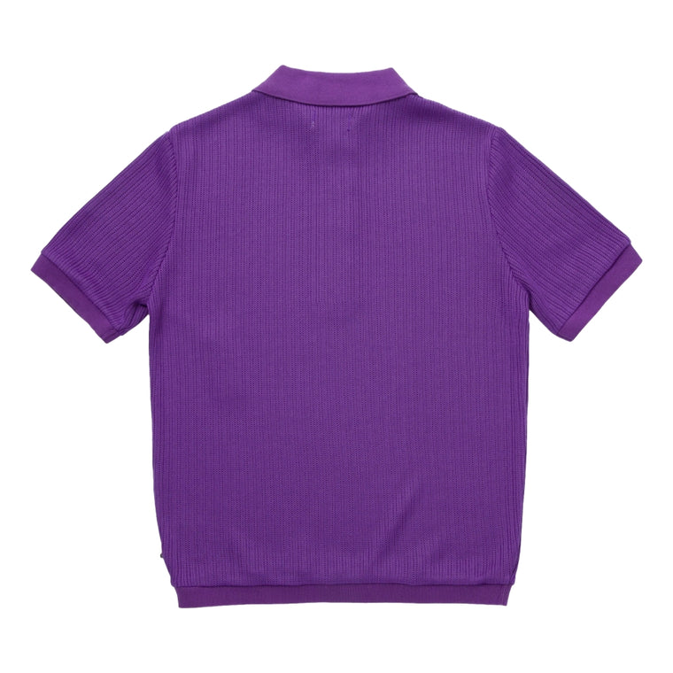 HONOR THE GIFT KNIT POLO SHIRT-PURPLE