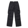 MISHKA W LETTER WOVEN PANTS-BLACK