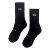 2ND CLOSET LOGO EMBROIDERY SOCKS-BLACK