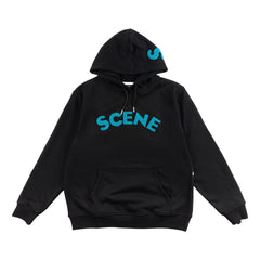 SCENE BY ICE FIRE LOGO HOODIE-BLACK/BLUE