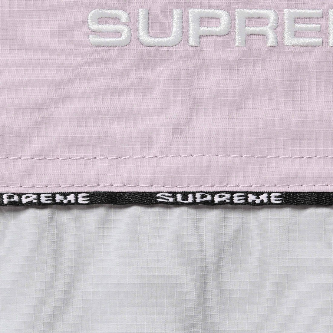 SUPREME LOGO PIPING HOODED TRACK JACKET-GREY - Popcorn Store