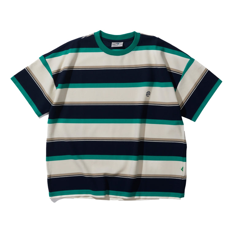 PUBLISH LOGO STRIPES TEE-GREEN