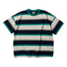 PUBLISH LOGO STRIPES TEE-GREEN