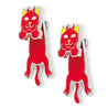 RIPNDIP LORD DEVIL EARRINGS-RED