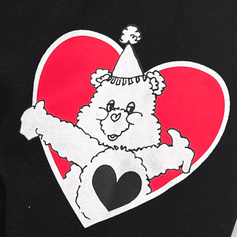 2ND CLOSET "LOVE BEARS" PRINTED L/S T-SHIRT-BLACK