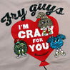 2ND CLOSET LOVE FRY GUYS BALLON T-SHIRT-DIRTY DUSTY PINK