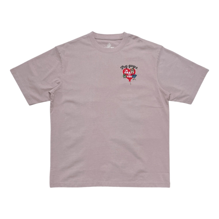 2ND CLOSET LOVE FRY GUYS BALLON T-SHIRT-DIRTY DUSTY PINK