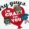 2ND CLOSET LOVE FRY GUYS BALLON T-SHIRT-WHITE