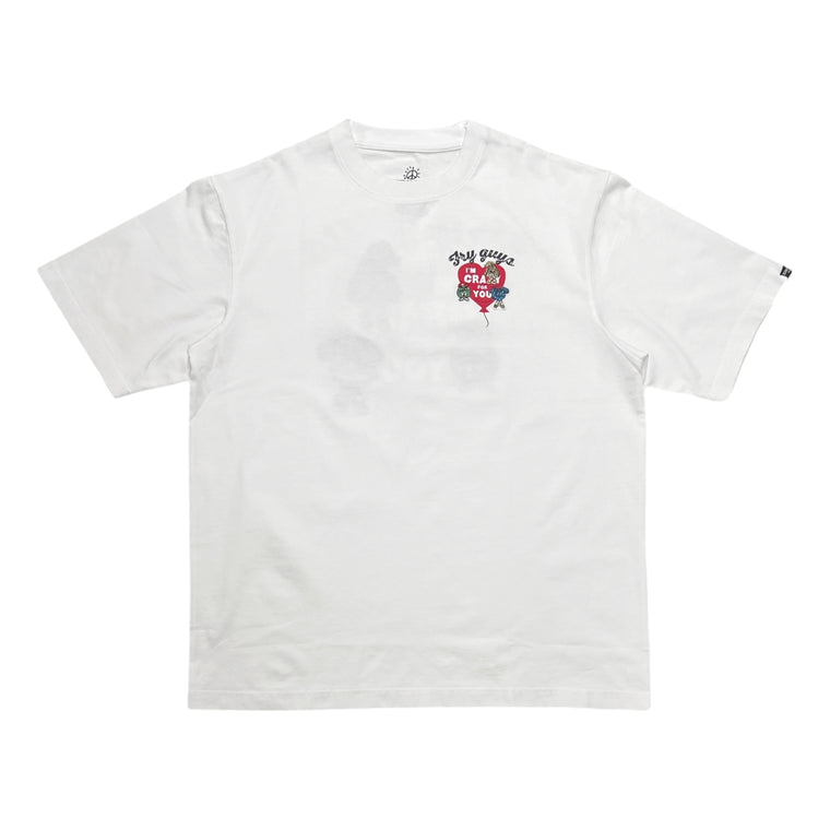 2ND CLOSET LOVE FRY GUYS BALLON T-SHIRT-WHITE