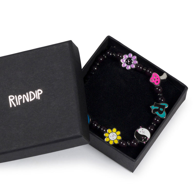 RIPNDIP LUCKY CHARMS NECKLACE-BLACK