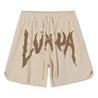 LVXWA PRINTED SHORTS-BEIGE