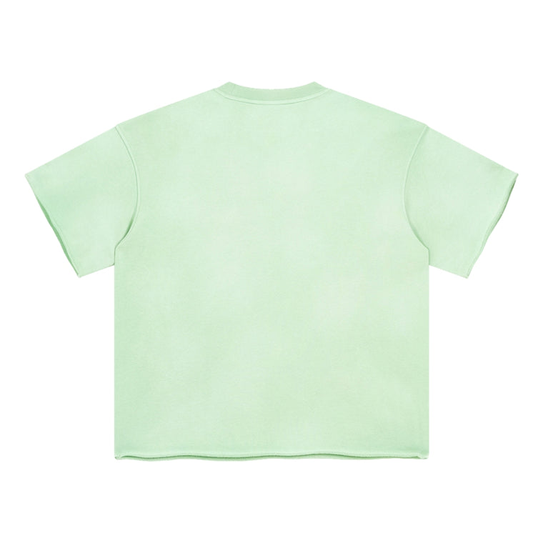 LVXWA WASHED PRINTED TEE-GREEN