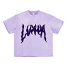 LVXWA WASHED PRINTED TEE-PURPLE