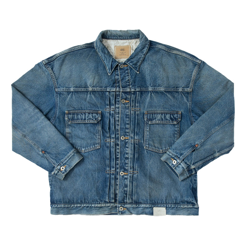 MADNESS MADNESS QUILTED DENIM JACKET-INDIGO