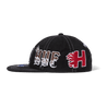 HUF MASHUP 6 PANEL SNAPBACK-BLACK