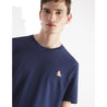 MAISON KITSUNE M CHILLAX FOX PATCH REGULAR TEE SHIRT-INK BLUE