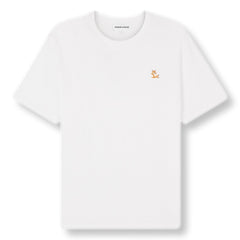 MAISON KITSUNE M CHILLAX FOX PATCH REGULAR TEE SHIRT-WHITE