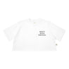 A[S]USL MEET NICE THINGS CROP TEE-WHITE