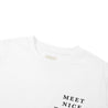 A[S]USL MEET NICE THINGS CROP TEE-WHITE