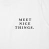 A[S]USL MEET NICE THINGS CROP TEE-WHITE