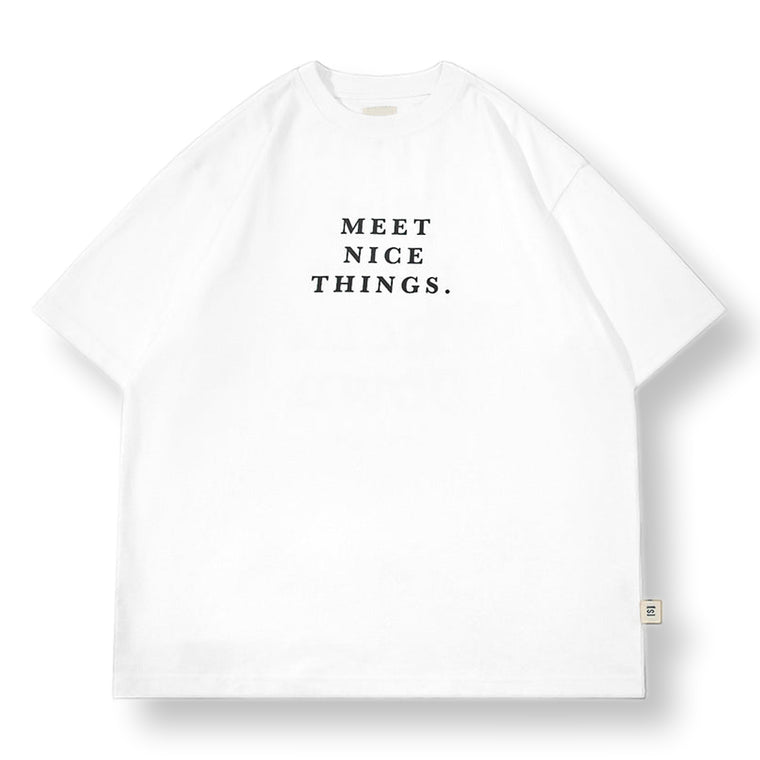 A[S]USL MEET NICE THINGS TEE-WHITE