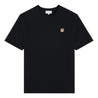 MAISON KITSUNE M FOX HEAD PATCH REGULAR TEE SHIRT-BLACK