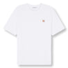 MAISON KITSUNE M FOX HEAD PATCH REGULAR TEE SHIRT-WHITE