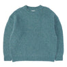 MADNESS MOHAIR CREW KNIT COZY PULLOVER-BLUE