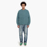 MADNESS MOHAIR CREW KNIT COZY PULLOVER-BLUE