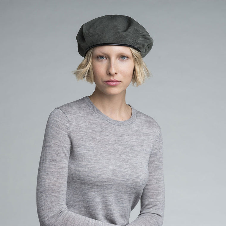 KANGOL MONTY BERET-BLACK-BLACK