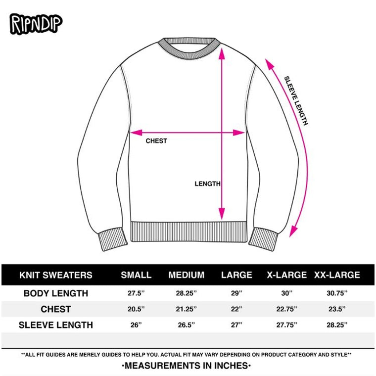 RIPNDIP NERM CHRISTMAS LIGHT UP KNIT SWEATER-BLACK