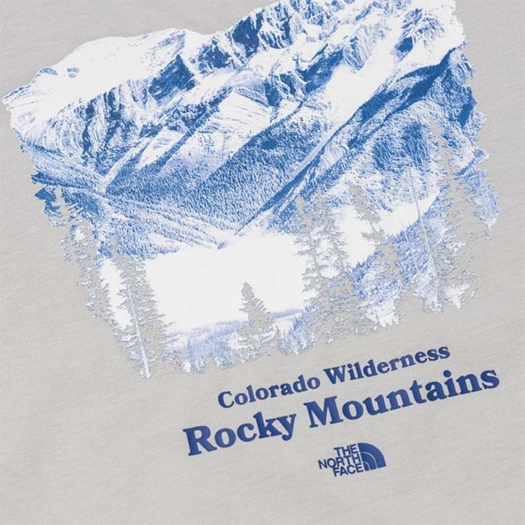 THE NORTH FACE M PWL ROCKY MOUNTAIN SS TEE - AP-GREY