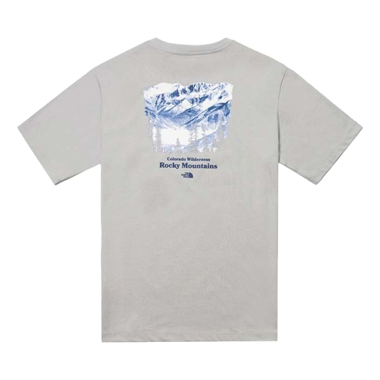 THE NORTH FACE M PWL ROCKY MOUNTAIN SS TEE - AP-GREY