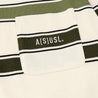 A[S]USL MULTI COLOR BORDER L/S TEE-WHITE