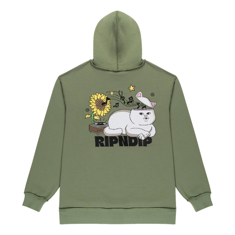 RIPNDIP NO MUSIC NO LIFE HOODIE-GREEN