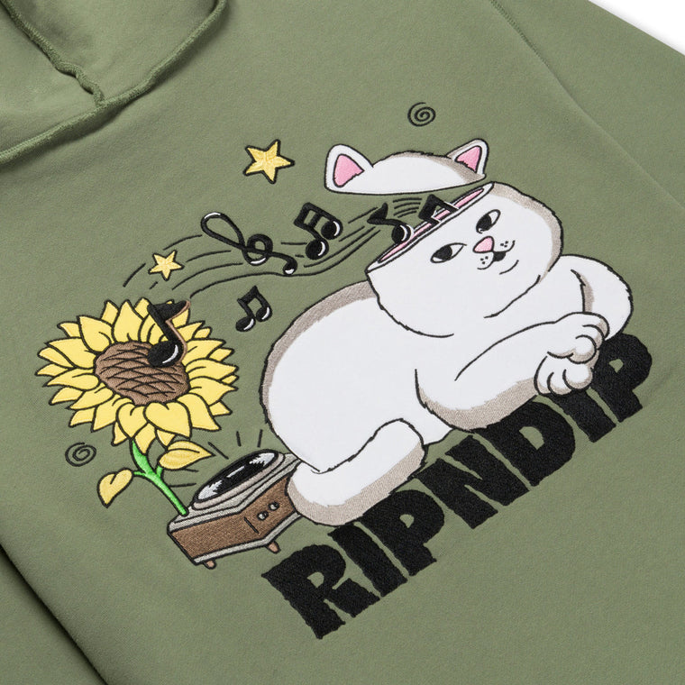 RIPNDIP NO MUSIC NO LIFE HOODIE-GREEN