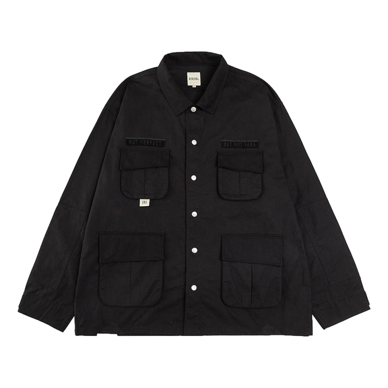 A[S]USL NOT PERFECT FOUR POCKET JACKET-BLACK