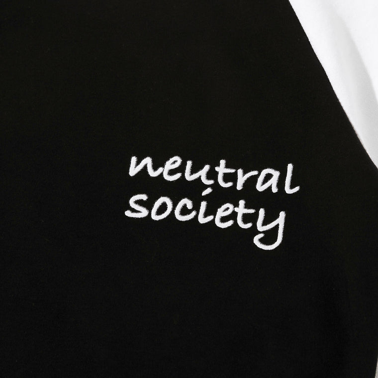 NEUTRAL SOCIETY NS LOGO MINI ROGLAN TEE-BLACK