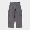 MEANSWHILE NYLON LUGGAGE CARGO PANT-GREY