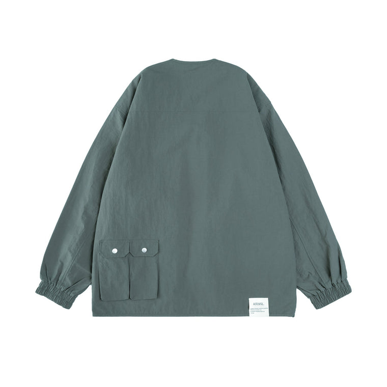 A[S]USL NYLON ZIPPER POCKET JACKET-FOREST