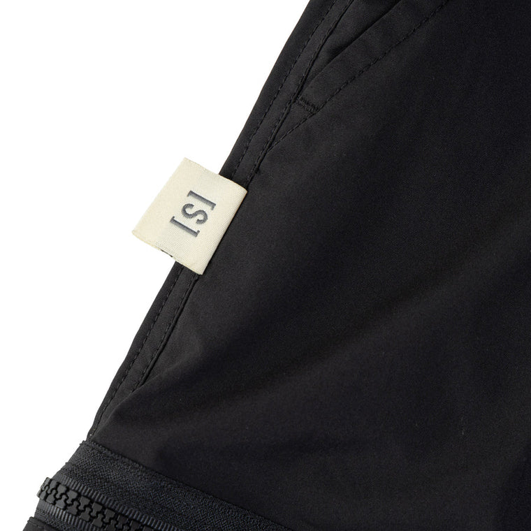 A[S]USL NYLON ZIPPER POCKET PANTS-BLACK