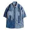 FUNDAMENTAL OBI S/S SHIRT 3YR WASH-INDIGO