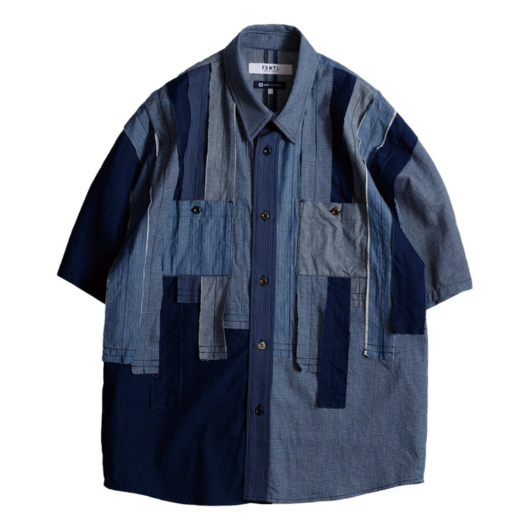 FUNDAMENTAL OBI S/S SHIRT RINSE-INDIGO