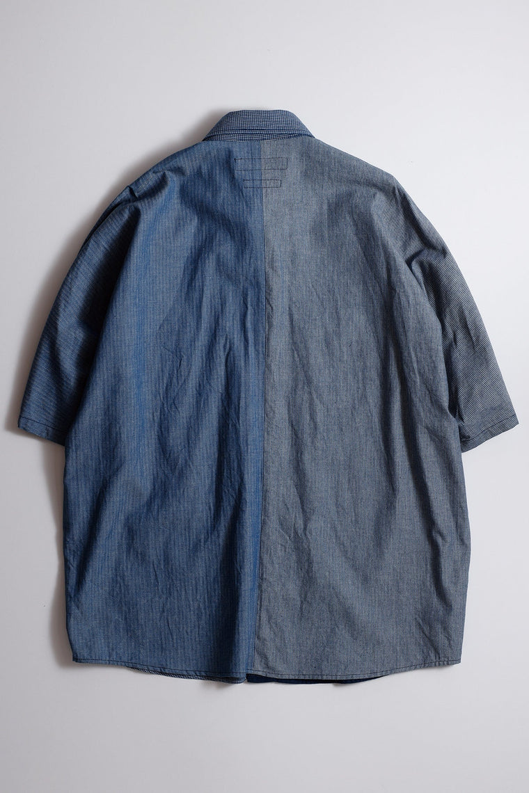 FUNDAMENTAL OBI S/S SHIRT RINSE-INDIGO