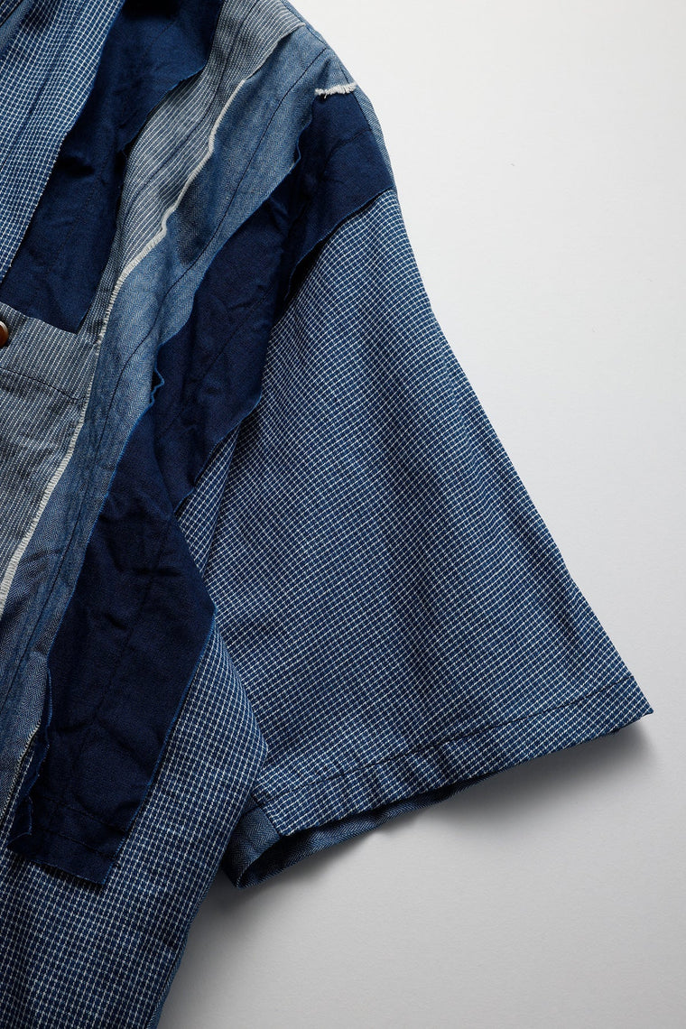 FUNDAMENTAL OBI S/S SHIRT RINSE-INDIGO