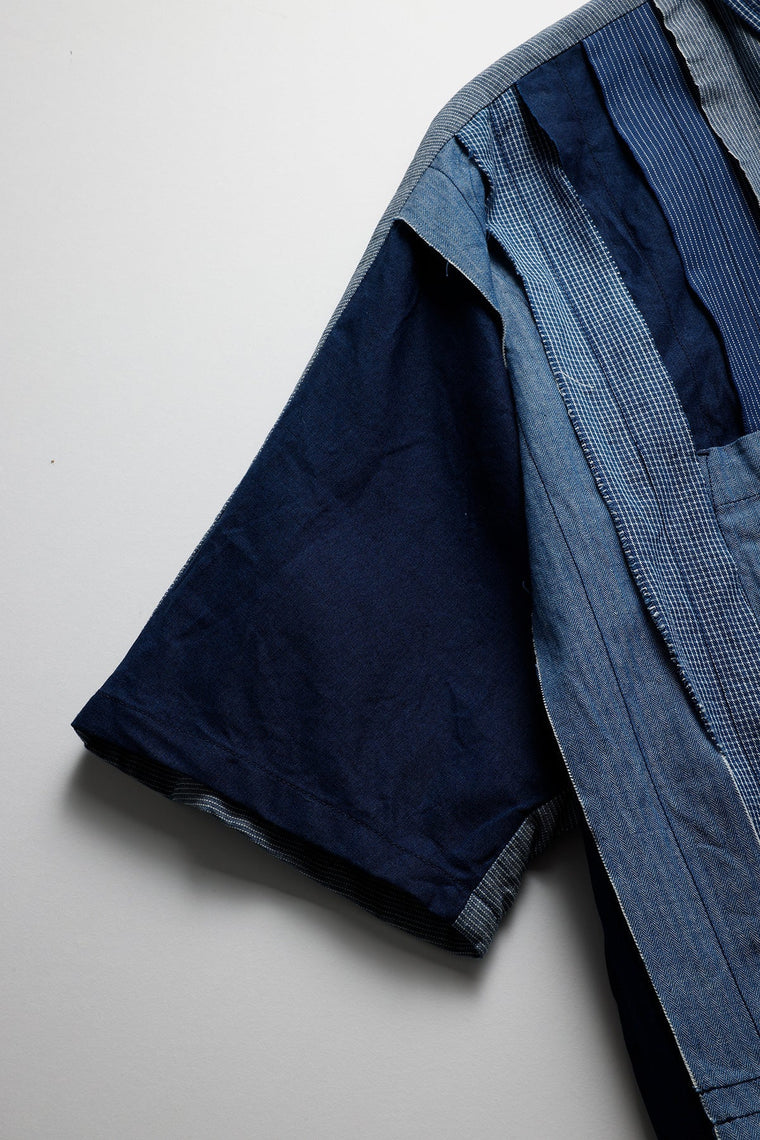 FUNDAMENTAL OBI S/S SHIRT RINSE-INDIGO