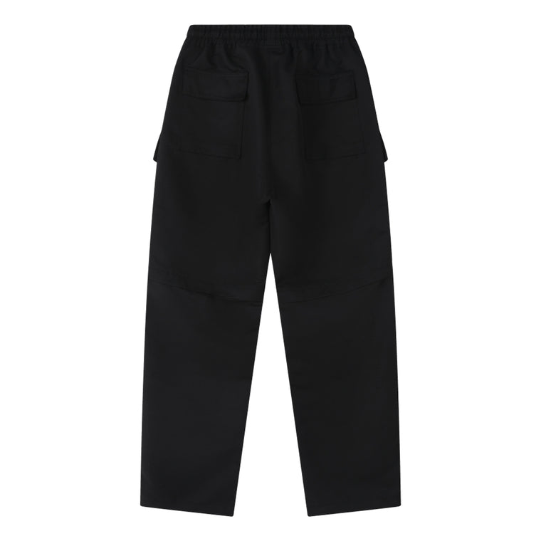 ORI FREDERIQO OF LETTER DETACHABLE CARGO PANTS-BLACK