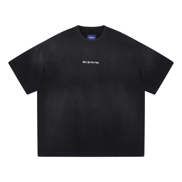 ORI FREDERIQO WSH PRINT SS TEE-BLACK